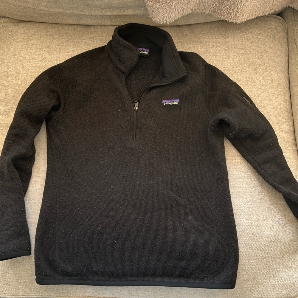 Patagonia black quarter zip